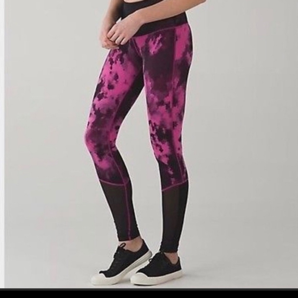 Lululemon high compression leggings mesh 9